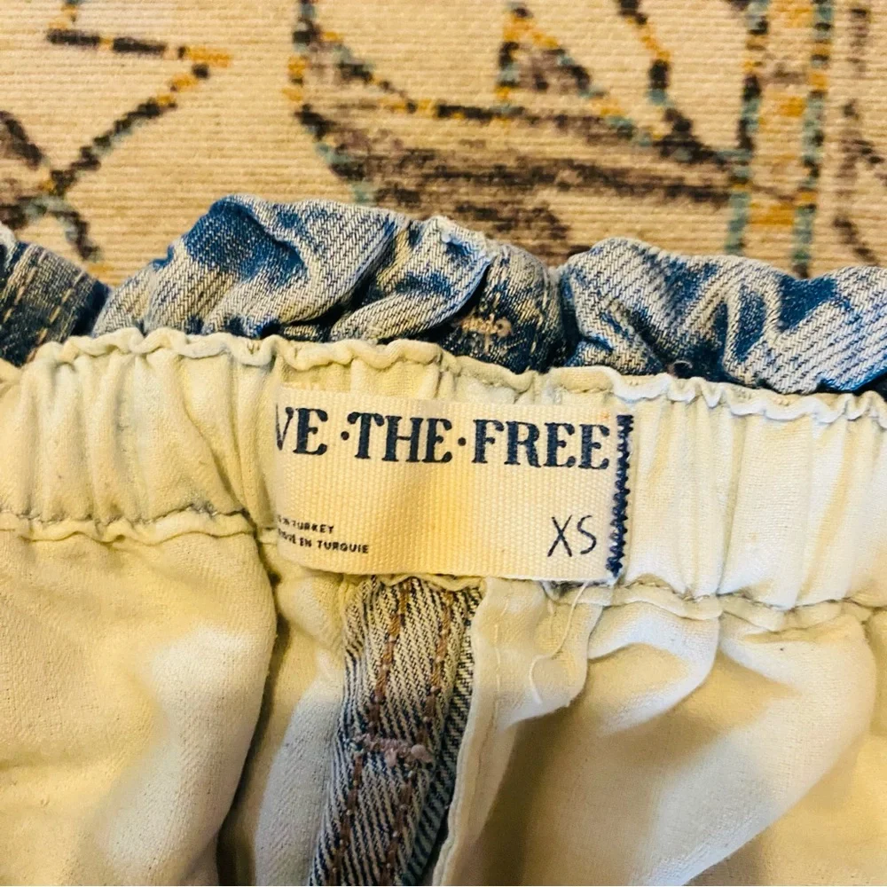 Free People We The Free Hazel Pull-On Drop-Waist Jeans Size XS Perfected Blue - Picture 11 of 13